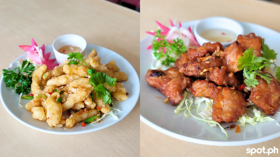 great oriental dimsum - salt and pepper squid and salt and pepper spareribs